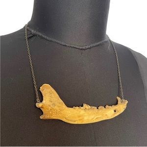 SOLD Vegan Jawbone Necklace